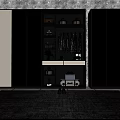 Modern Wardrobe With Glass Doors LED Lighting And Interior Storage Solutions 3d model
