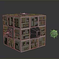 Geometry Science Fiction Rubik's Cube Energy Ball Geometry Sacred Geometry Modeling 3d model