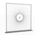 Modern Background Wall With Black Frame Radial Lines Gradient Colors And Central Abstract Pattern