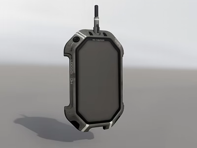 Rugged Commercial Equipment With Large Display Screen Top Antenna And Industrial Design Features 3d model