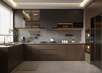 Modern Italian Light Luxury Kitchen Appliances 3d model