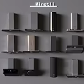 Minotii Kitchen Appliances Collection Featuring Stylish Modern Range Hoods In Various Designs