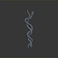 snake cobra venomous snake python reptile cold-blooded animal reptile 3d model