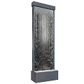 Outdoor Garden Water Wall Features With Flowing Water And Illuminated Design