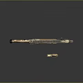 Modern Camouflage Tactical Assault Rifle With Rail System And Combat Accessories