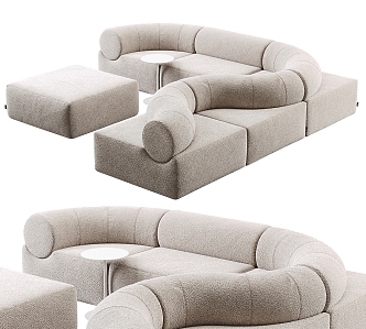 Modern Combination Sofa Combination Multiplayer Sofa 3d model