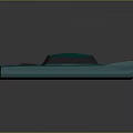 Blue Streamlined Concept Car With Futuristic Modern Design And Transparent Body