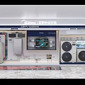 COLVO Black Showroom Featuring Modern Kitchen Cabinets Appliances And Countertops