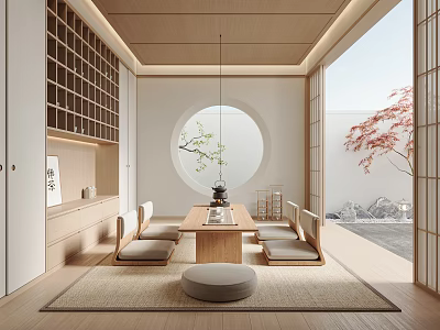 New Chinese Tea Room 3d model