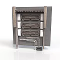 Industrial Metal Structure With Multiple Layers Pipes And Frame Supports