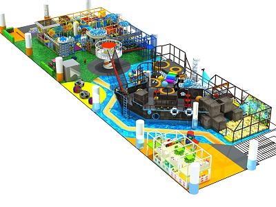 Modern Naughty Castle Children's Theme Park 3d model