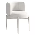 Elegant Single Chair with Green Bird Leaf Pattern Fabric and Walnut Wooden Legs