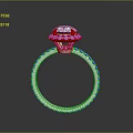 Sparkling Diamond Ring With Elegant Center Stone And Polished Metal Band Design