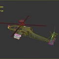 Military Attack Helicopter With Rotor Blades Weapon Systems And Aerodynamic Design