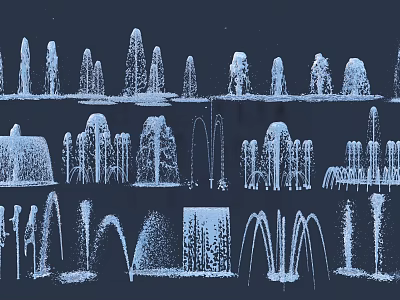 Garden Ornaments Showcasing Various Decorative Fountain Designs And Shapes For Gardens 3d model