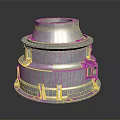 Stainless Steel Industrial Equipment Featuring Multi Layer Flange And Support Structure