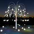 Modern landscape sketch installation tree smoke bubble tree 3d model