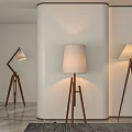 Simple floor lamp 3d model