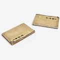 Traditional Ancient Chinese Thread Bound Books with Yellowed Pages and Calligraphy