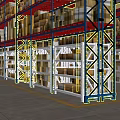 Sturdy Heavy Duty Metal Warehouse Storage Shelving Racks For Bulk Cardboard Goods Storage