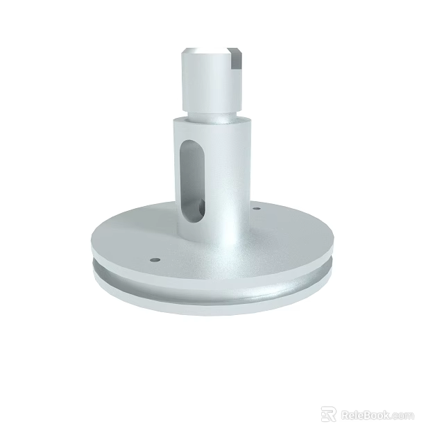 Hardware Tool Aluminum Alloy Round Base With Central Hole And Mounting Holes For Stable Installation Support 3d model 