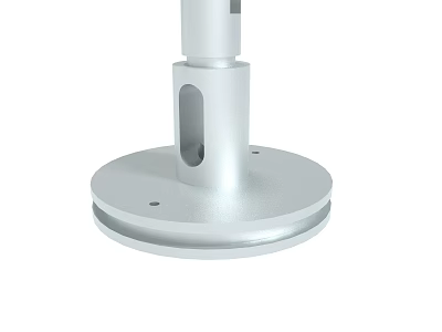 Hardware Tool Aluminum Alloy Round Base With Central Hole And Mounting Holes For Stable Installation Support 3d model
