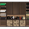 Stylish Wine Cabinet Design With Organized Bottle Storage And Multiple Shelves
