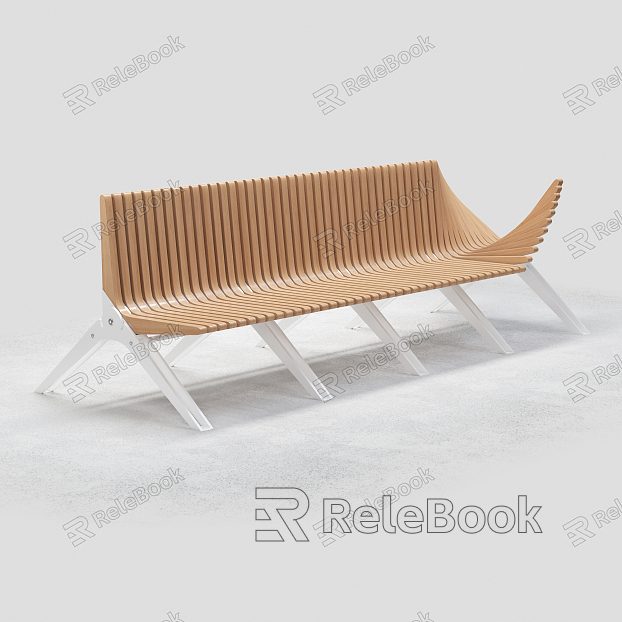 Modern Public Chair Bench model