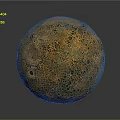 Shiny Golden Decorative Sphere With Intricate Textured Surface And Artistic Design
