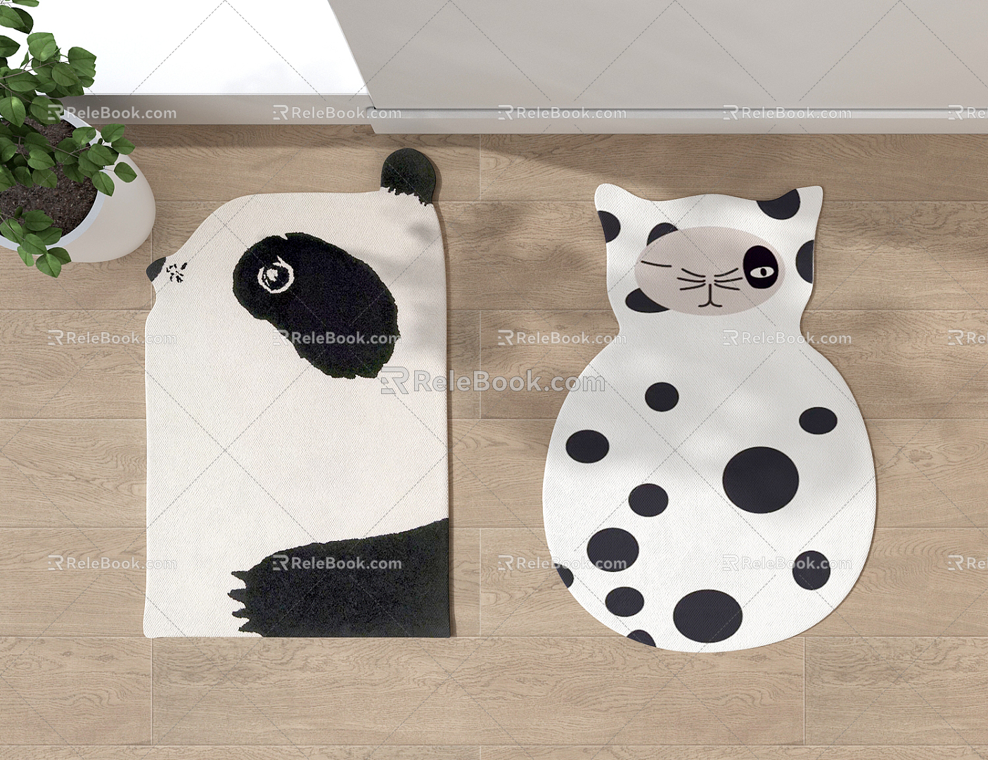 Animal Carpet Modern Shape Carpet 3d model