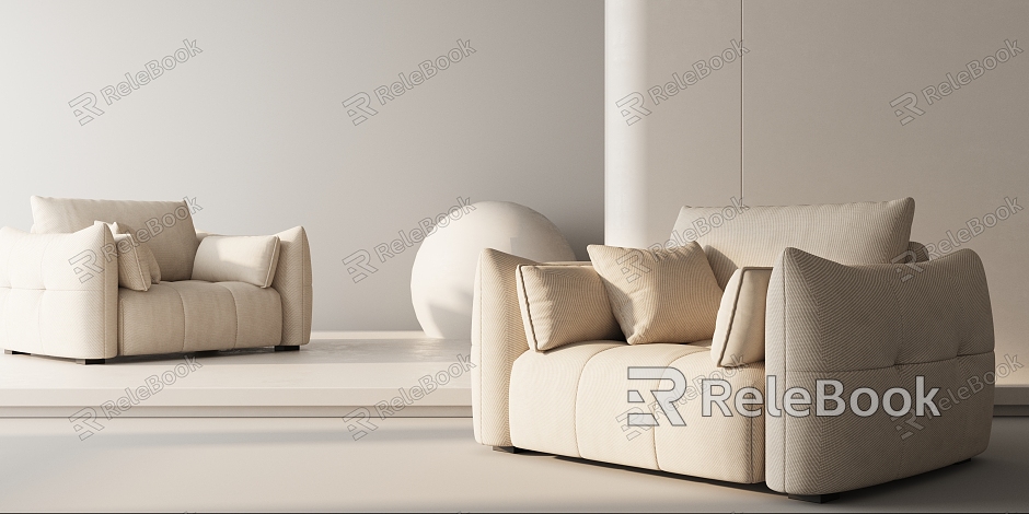 Modern Single Sofa Leisure Chair model