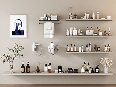 Modern toiletries 3d model