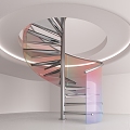 revolving staircase 3d model