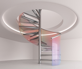 revolving staircase 3d model