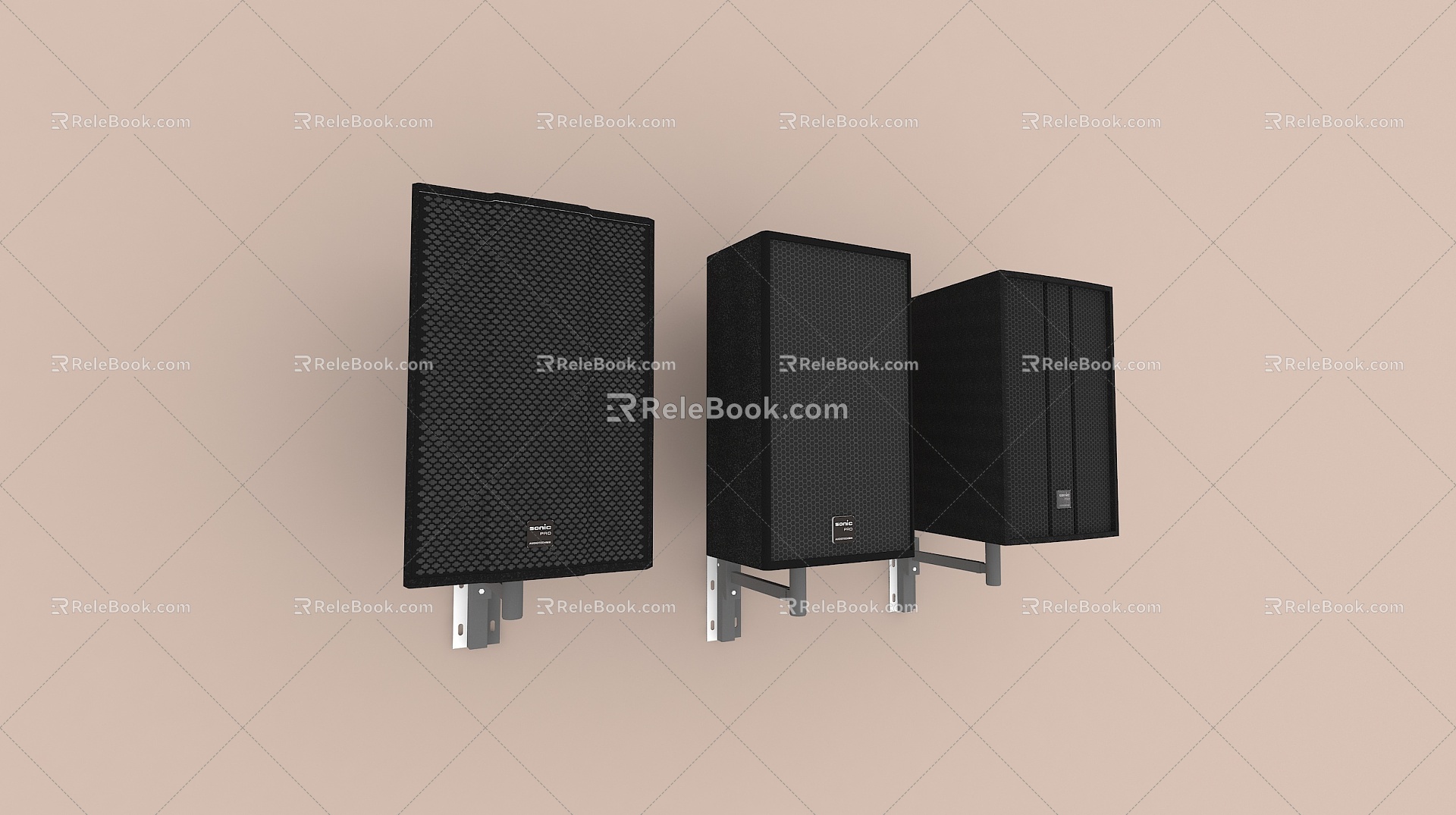 wall-mounted speaker 3d model