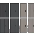 Modern Hinged Doors In Multiple Colors With Different Panel Designs For Cabinetry 3d model
