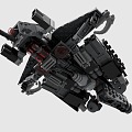 LEGO toy building blocks sci-fi fighter aircraft future aircraft 3d model