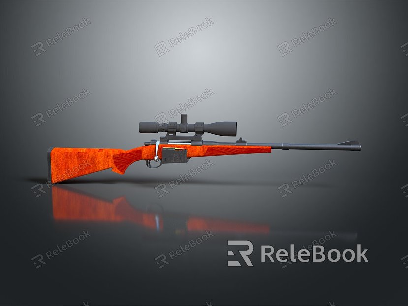 Sniper rifle sight sniper rifle sci-fi sniper rifle semi-automatic rifle combat rifle model