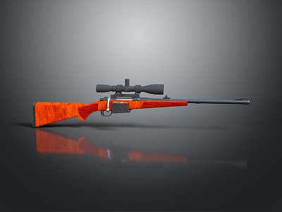 Sniper rifle sight sniper rifle sci-fi sniper rifle semi-automatic rifle combat rifle 3d model