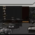 Modern Luxury Executive Office Interior Design With Premium Desk And Cozy Sofa Lounge Space