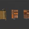 Three Strapped Wooden Crates With Canvas Cover And Bundled Design