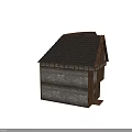 Ancient Architecture Multiple Views Featuring Wooden Frames Carved Windows And Traditional Roof