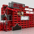 Red Coca Cola Building Model for Zhengzhou New Landmark Happy Restart