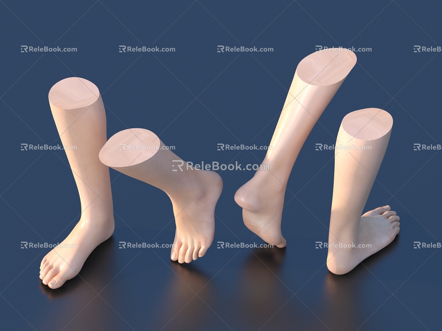 Manicure of Human Foot Model 3d model