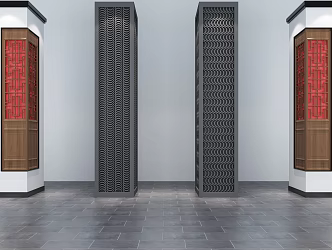 Chinese pillar 3d model