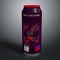 Para La Luna Lungburger Purple Red Can With Cartoon Character Design