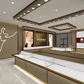 Luxury Jewelry Store Interior With Glass Display Counters And Elegant Lighting Design