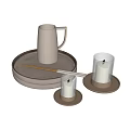 Modern Tableware Combination 3d model