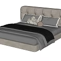 Double bed 3d model