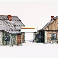 Traditional Rural Self-built House Featuring Wooden Exterior Tin Roof And Red Chimney